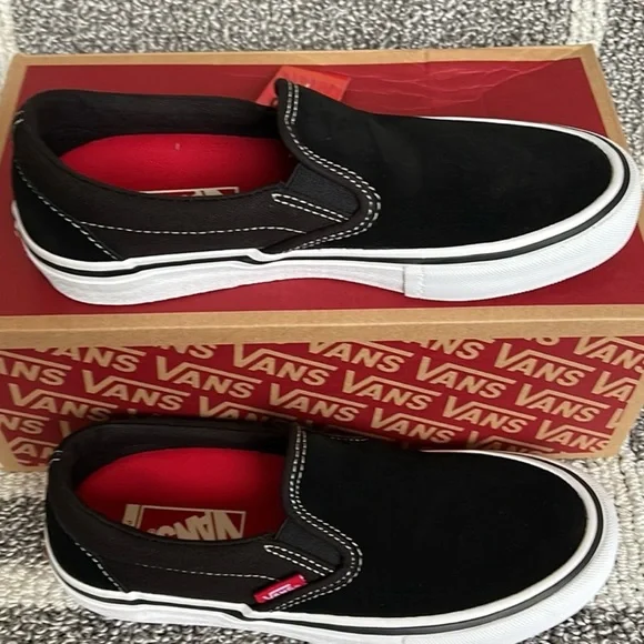 Vans Black Slip-On Shoes - Picture 2 of 8